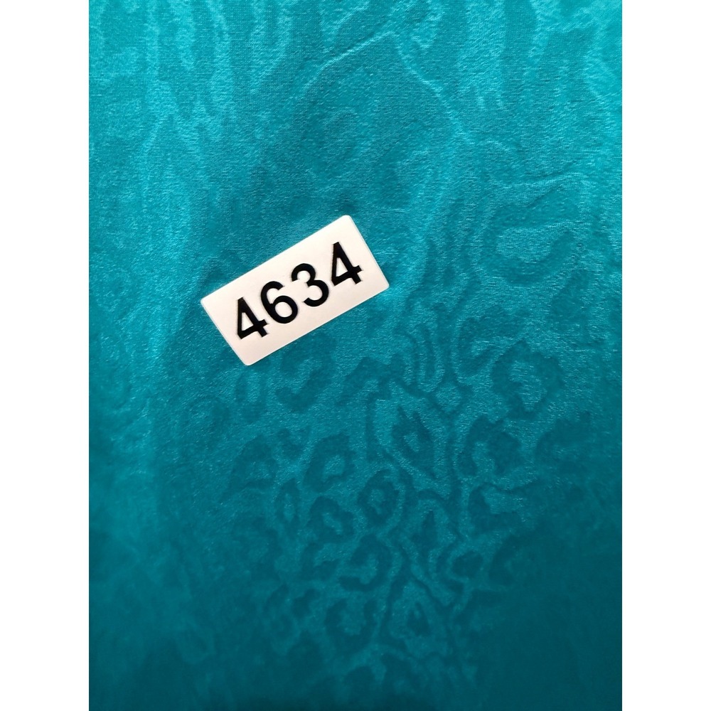 Evan-Picone Womens Blouse Tonal Leopard Teal PM - Picture 6 of 8